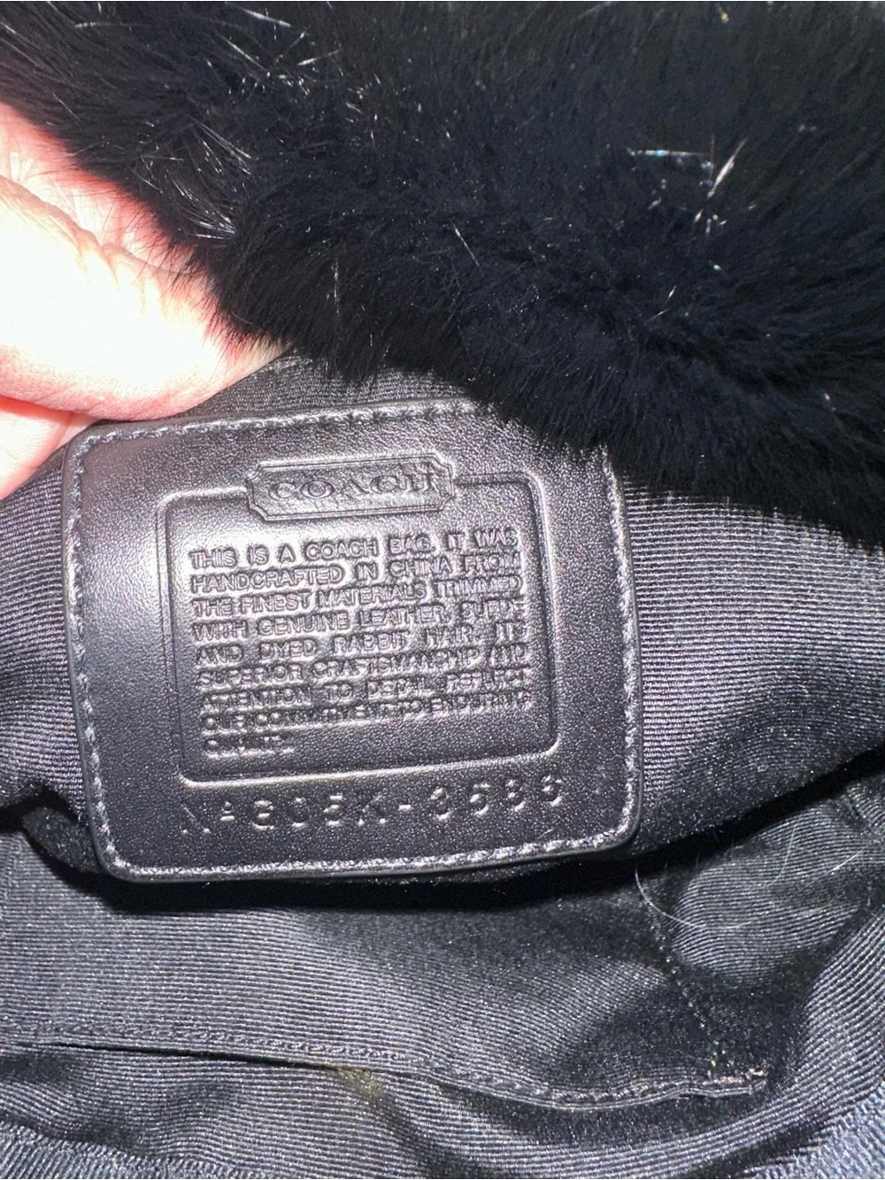 Coach Rabbit Fur Trim Hobo Bag - Women - Picture 6 of 10